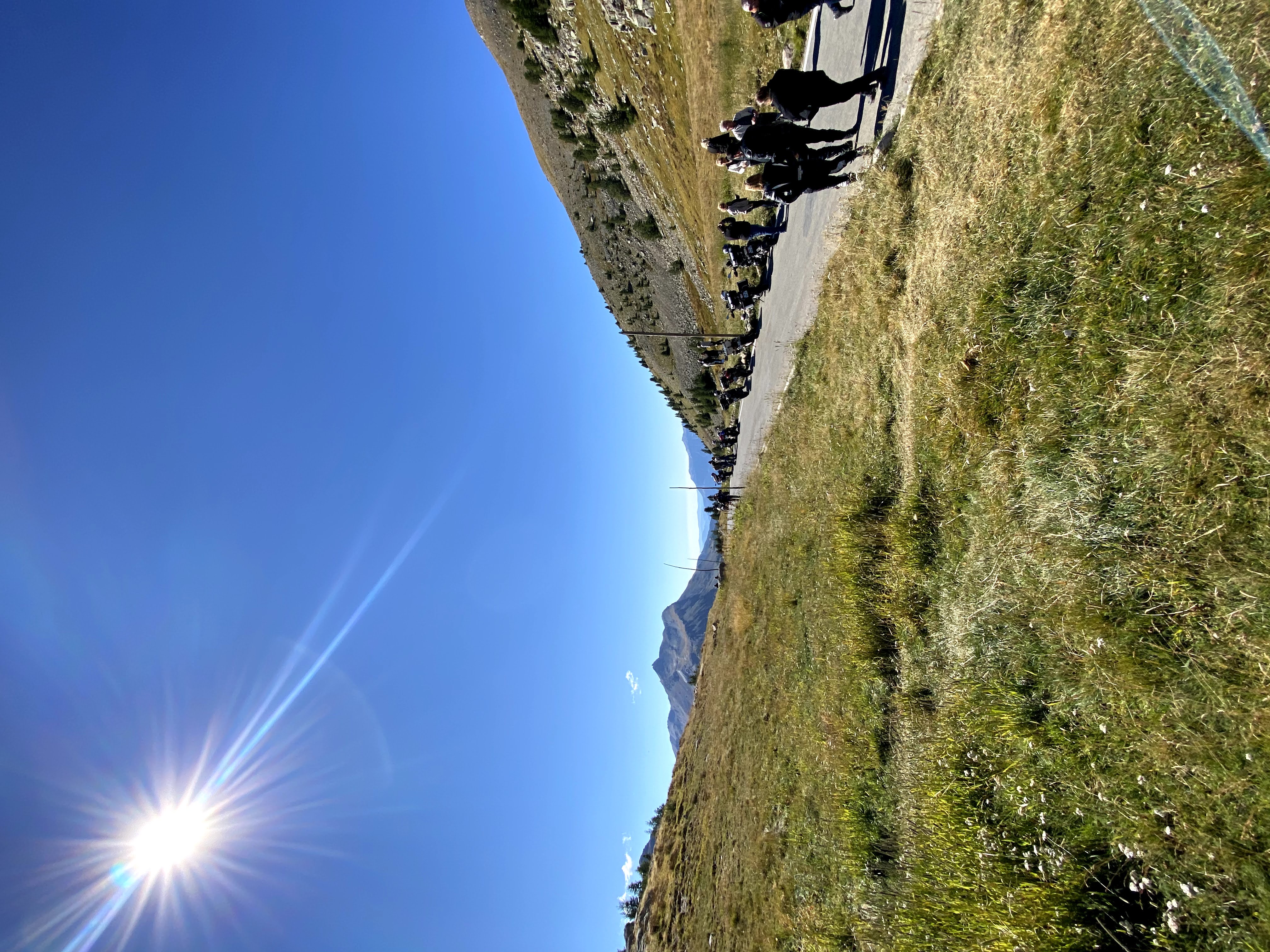 Col de la Cayolle north side landscape from Barcelonnette