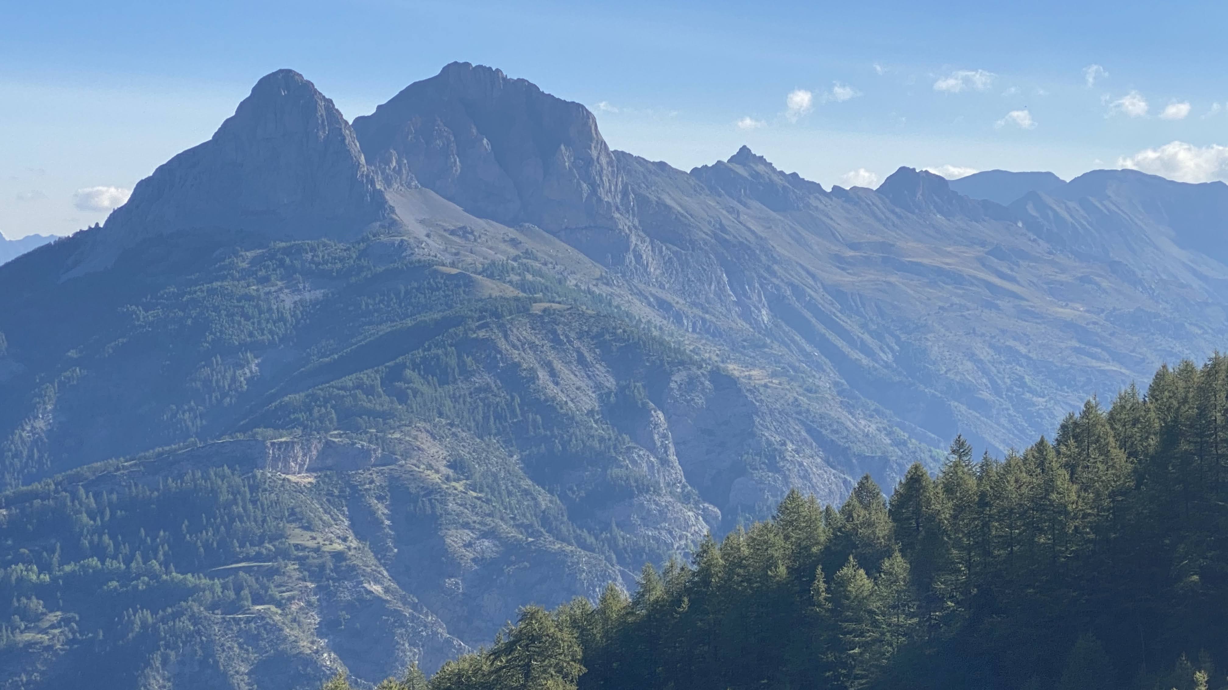 Col de la Cayolle south side mountain landscape
