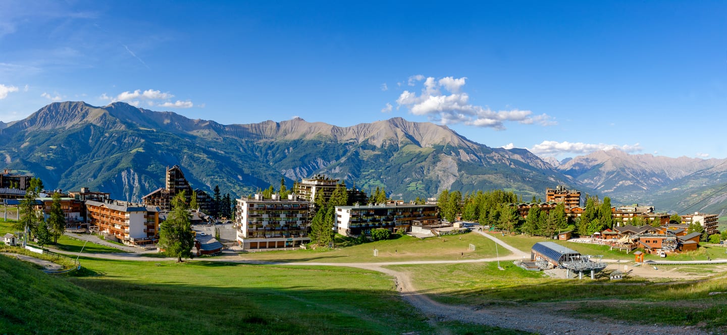 Station de montagne de Pra-Loup en été
